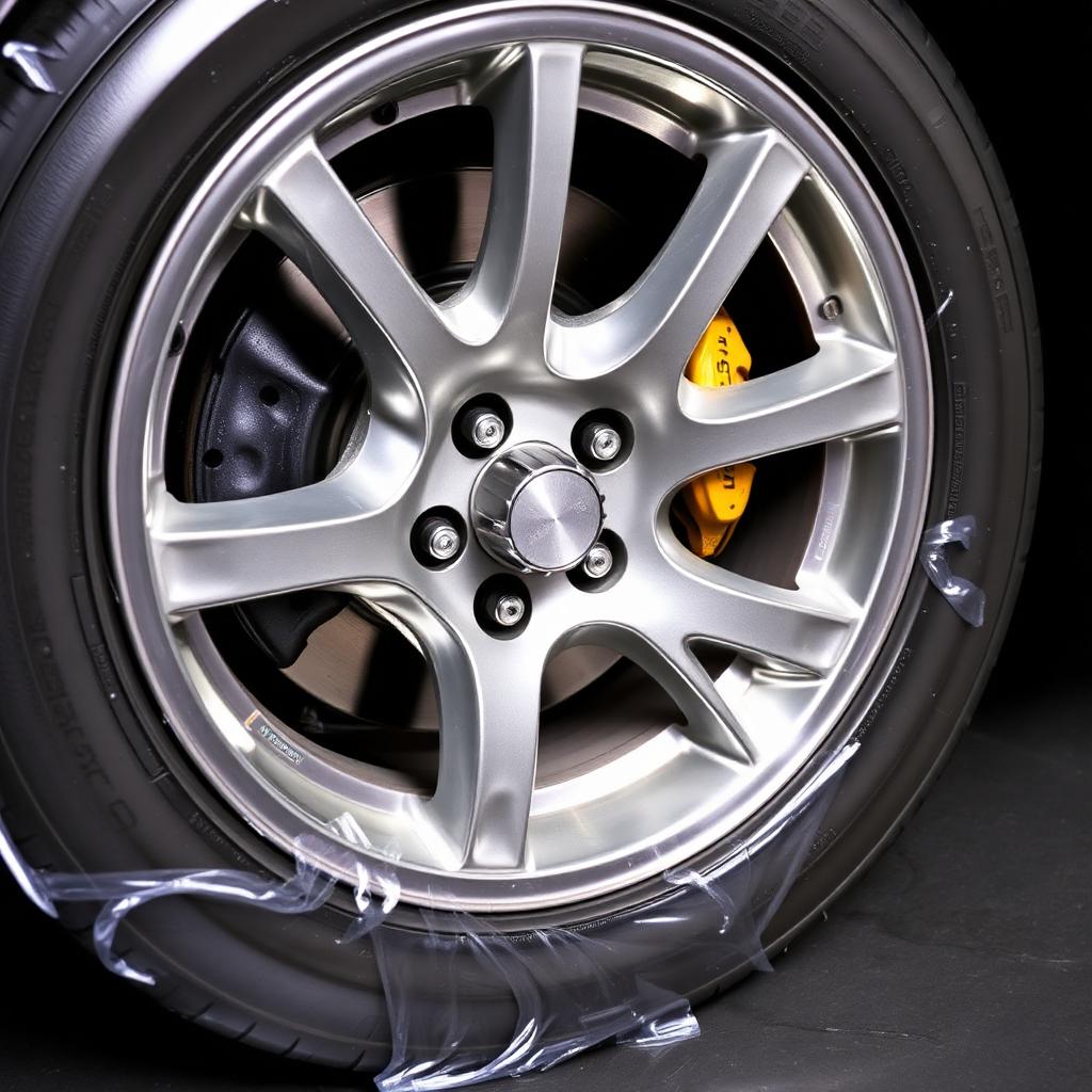 Clean wheel and brake caliper